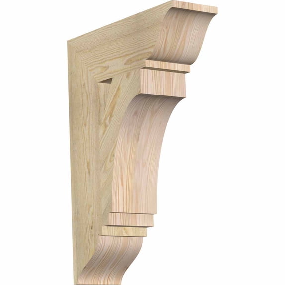 Ekena Millwork 6"W x 20"D x 28"H Imperial Traditional Rough Sawn Bracket, Douglas Fir