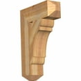 thumbnail image 1 of Ekena Millwork 6"W x 20"D x 28"H Olympic Craftsman Rough Sawn Bracket, Western Red Cedar, 1 of 13
