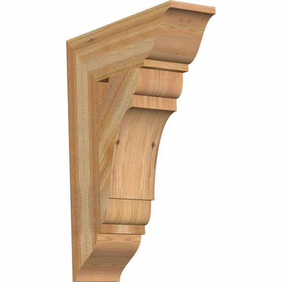 Ekena Millwork 6"W x 20"D x 28"H Olympic Traditional Rough Sawn Bracket, Western Red Cedar