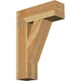 thumbnail image 1 of Ekena Millwork 6"W x 20"D x 28"H Traditional Block Rough Sawn Bracket, Western Red Cedar, 1 of 25