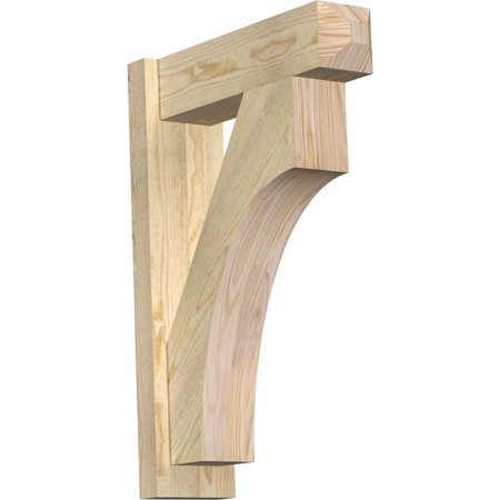 Ekena Millwork 6"W x 20"D x 28"H Westlake Rough Sawn Craftsman Outlooker, Douglas Fir