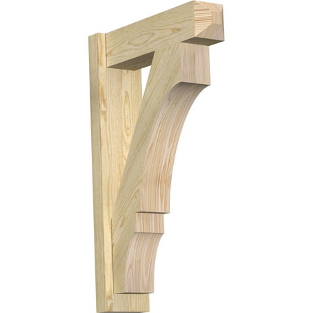 Ekena Millwork 6"W x 20"D x 32"H Balboa Rough Sawn Craftsman Outlooker, Douglas Fir