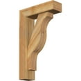thumbnail image 1 of Ekena Millwork 6"W x 20"D x 32"H Funston Block Rough Sawn Bracket w/ Offset Brace, Western Red Cedar, 1 of 25