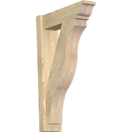 Ekena Millwork 6"W x 20"D x 32"H Funston Rough Sawn Traditional Outlooker, Douglas Fir