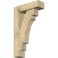 thumbnail image 1 of Ekena Millwork 6"W x 20"D x 32"H Merced Block Rough Sawn Bracket w/ Offset Brace, Douglas Fir, 1 of 25