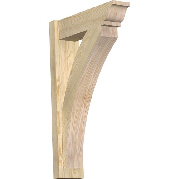 Ekena Millwork 6"W x 20"D x 32"H Thorton Rough Sawn Traditional Outlooker, Douglas Fir