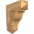 thumbnail image 1 of Ekena Millwork 6"W x 22"D x 22"H Funston Arts & Crafts Rough Sawn Bracket, Western Red Cedar, 1 of 13