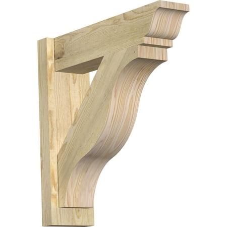 Ekena Millwork 6"W x 22"D x 22"H Funston Rough Sawn Traditional Outlooker, Douglas Fir