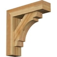 thumbnail image 1 of Ekena Millwork 6"W x 22"D x 22"H Merced Block Rough Sawn Bracket w/ Offset Brace, Western Red Cedar, 1 of 25