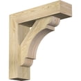thumbnail image 1 of Ekena Millwork 6"W x 22"D x 22"H Olympic Block Rough Sawn Bracket w/ Offset Brace, Douglas Fir, 1 of 25