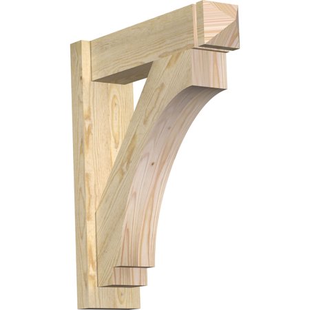 Ekena Millwork 6"W x 22"D x 26"H Imperial Rough Sawn Arts and Crafts Outlooker, Douglas Fir