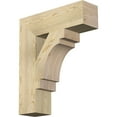 thumbnail image 1 of Ekena Millwork 6"W x 22"D x 26"H Merced Block Rough Sawn Bracket, Douglas Fir, 1 of 25