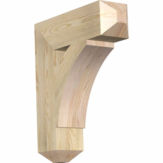 Ekena Millwork 6"W x 22"D x 26"H Thorton Craftsman Rough Sawn Bracket, Douglas Fir