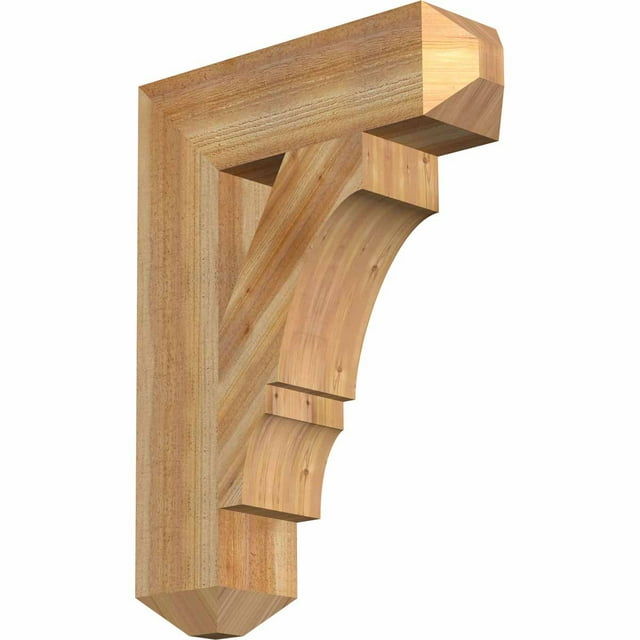 Ekena Millwork 6"W x 22"D x 30"H Balboa Craftsman Rough Sawn Bracket, Western Red Cedar