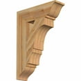 thumbnail image 1 of Ekena Millwork 6"W x 22"D x 30"H Balboa Traditional Rough Sawn Bracket, Western Red Cedar, 1 of 13