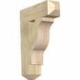 thumbnail image 1 of Ekena Millwork 6"W x 22"D x 30"H Funston Craftsman Rough Sawn Bracket, Douglas Fir, 1 of 13