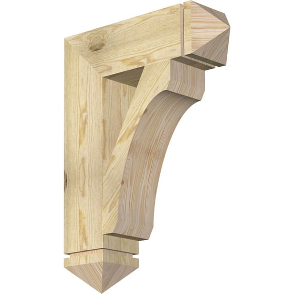 Ekena Millwork 6"W x 22"D x 30"H Legacy Arts & Crafts Rough Sawn Bracket, Douglas Fir