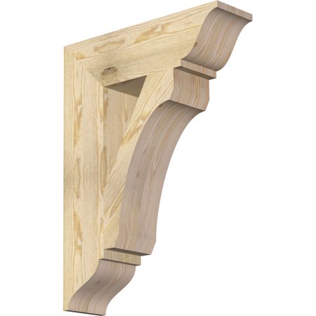Ekena Millwork 6"W x 22"D x 30"H Legacy Traditional Rough Sawn Bracket, Douglas Fir