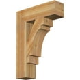 thumbnail image 1 of Ekena Millwork 6"W x 22"D x 30"H Merced Block Rough Sawn Bracket, Western Red Cedar, 1 of 25