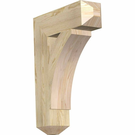 Ekena Millwork 6"W x 22"D x 30"H Thorton Craftsman Rough Sawn Bracket, Douglas Fir