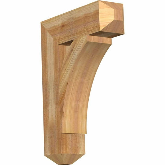 Ekena Millwork 6"W x 22"D x 30"H Thorton Craftsman Rough Sawn Bracket, Western Red Cedar