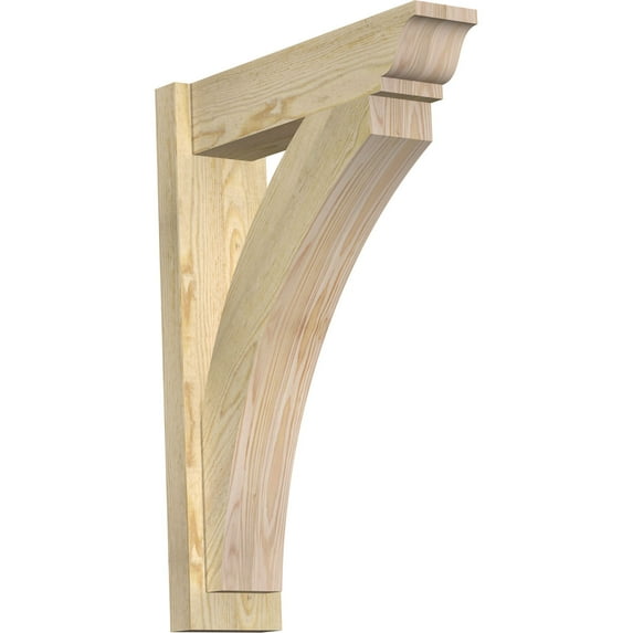 Ekena Millwork 6"W x 22"D x 30"H Thorton Rough Sawn Traditional Outlooker, Douglas Fir