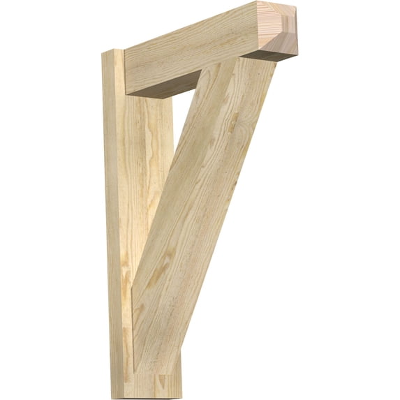 Ekena Millwork 6"W x 22"D x 30"H Traditional Rough Sawn Craftsman Outlooker, Douglas Fir