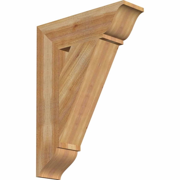 Ekena Millwork 6"W x 22"D x 30"H Traditional Traditional Rough Sawn Bracket, Western Red Cedar