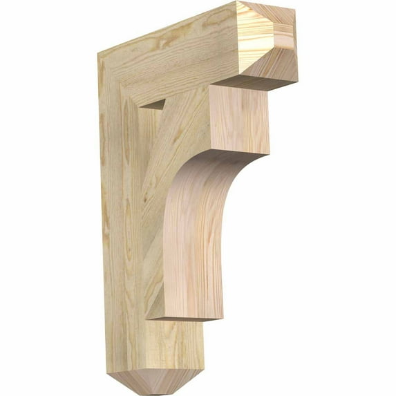 Ekena Millwork 6"W x 22"D x 30"H Westlake Craftsman Rough Sawn Bracket, Douglas Fir