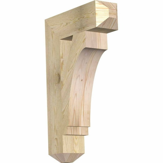 Ekena Millwork 6"W x 22"D x 34"H Imperial Craftsman Rough Sawn Bracket, Douglas Fir