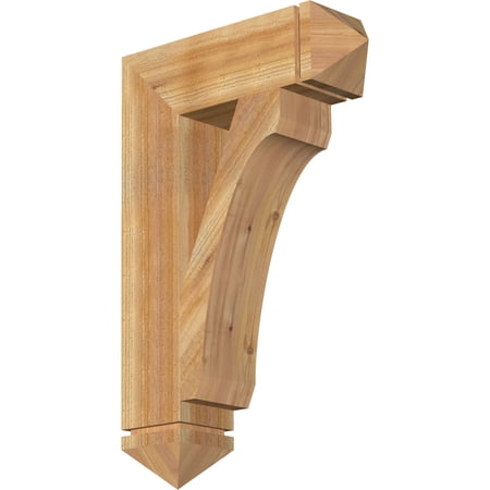 Ekena Millwork 6"W x 22"D x 34"H Legacy Arts & Crafts Rough Sawn Bracket, Western Red Cedar