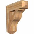 thumbnail image 1 of Ekena Millwork 6"W x 24"D x 24"H Funston Craftsman Rough Sawn Bracket, Western Red Cedar, 1 of 13