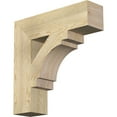 thumbnail image 1 of Ekena Millwork 6"W x 24"D x 24"H Merced Block Rough Sawn Bracket, Douglas Fir, 1 of 25