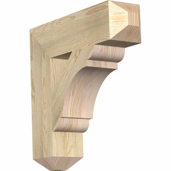 Ekena Millwork 6"W x 24"D x 24"H Olympic Craftsman Rough Sawn Bracket, Douglas Fir