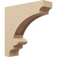 thumbnail image 1 of 6"W x 24"D x 24"H Thin Diane Rough Cedar Woodgrain TimberThane Corbel, Primed Tan, 1 of 6