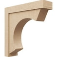 thumbnail image 1 of 6"W x 24"D x 24"H Thin Emerson Rough Cedar Woodgrain TimberThane Corbel, Primed Tan, 1 of 6