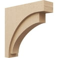 thumbnail image 1 of 6"W x 24"D x 24"H Thin Rivera Rough Cedar Woodgrain TimberThane Corbel, Primed Tan, 1 of 6