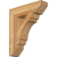 thumbnail image 1 of Ekena Millwork 6"W x 24"D x 28"H Olympic Slat Rough Sawn Bracket, Western Red Cedar, 1 of 4