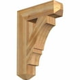thumbnail image 1 of Ekena Millwork 6"W x 24"D x 32"H Balboa Craftsman Rough Sawn Bracket, Western Red Cedar, 1 of 13