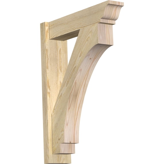 Ekena Millwork 6"W x 24"D x 32"H Imperial Rough Sawn Traditional Outlooker, Douglas Fir