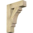 thumbnail image 1 of Ekena Millwork 6"W x 24"D x 32"H Merced Block Rough Sawn Bracket, Douglas Fir, 1 of 25