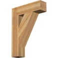 thumbnail image 1 of Ekena Millwork 6"W x 24"D x 32"H Traditional Block Rough Sawn Bracket, Western Red Cedar, 1 of 25