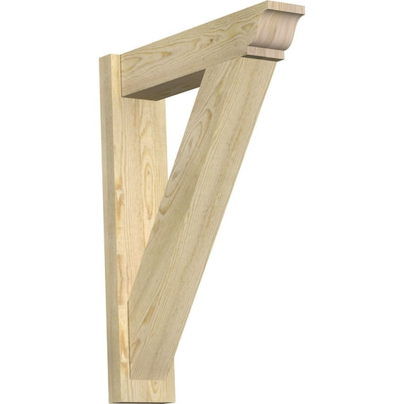 Ekena Millwork 6"W x 24"D x 32"H Traditional Rough Sawn Traditional Outlooker, Douglas Fir