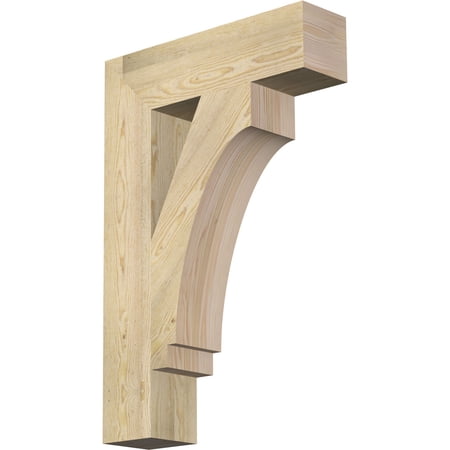 Ekena Millwork 6"W x 24"D x 36"H Imperial Block Rough Sawn Bracket, Douglas Fir