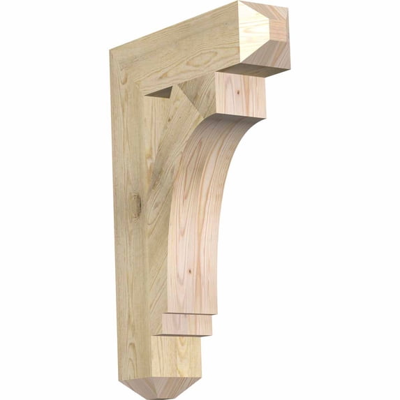 Ekena Millwork 6"W x 24"D x 36"H Imperial Craftsman Rough Sawn Bracket, Douglas Fir