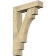 thumbnail image 1 of Ekena Millwork 6"W x 24"D x 36"H Merced Block Rough Sawn Bracket w/ Offset Brace, Douglas Fir, 1 of 25