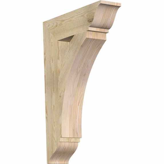 Ekena Millwork 6"W x 24"D x 36"H Thorton Traditional Rough Sawn Bracket, Douglas Fir