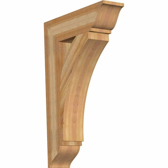 Ekena Millwork 6"W x 24"D x 36"H Thorton Traditional Rough Sawn Bracket, Western Red Cedar