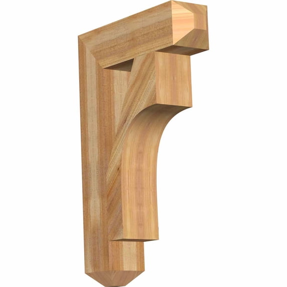Ekena Millwork 6"W x 24"D x 36"H Westlake Craftsman Rough Sawn Bracket, Western Red Cedar