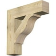 thumbnail image 1 of Ekena Millwork 6"W x 26"D x 26"H Funston Block Rough Sawn Bracket, Douglas Fir, 1 of 25